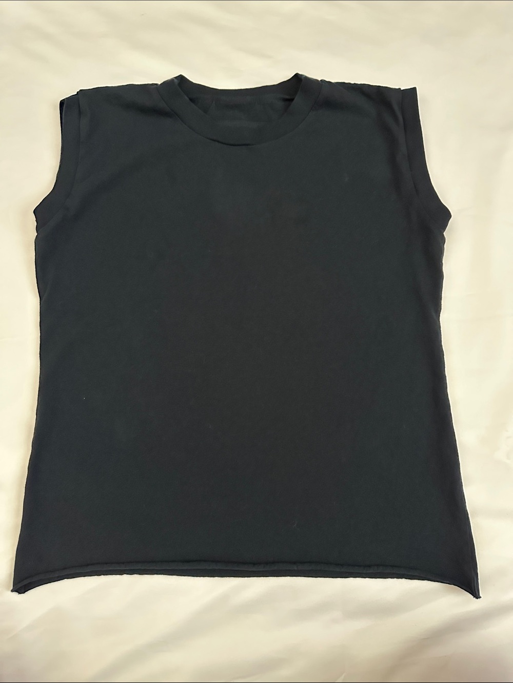 Frank & Eileen Black Sleeveless Tank Top shirt white XS